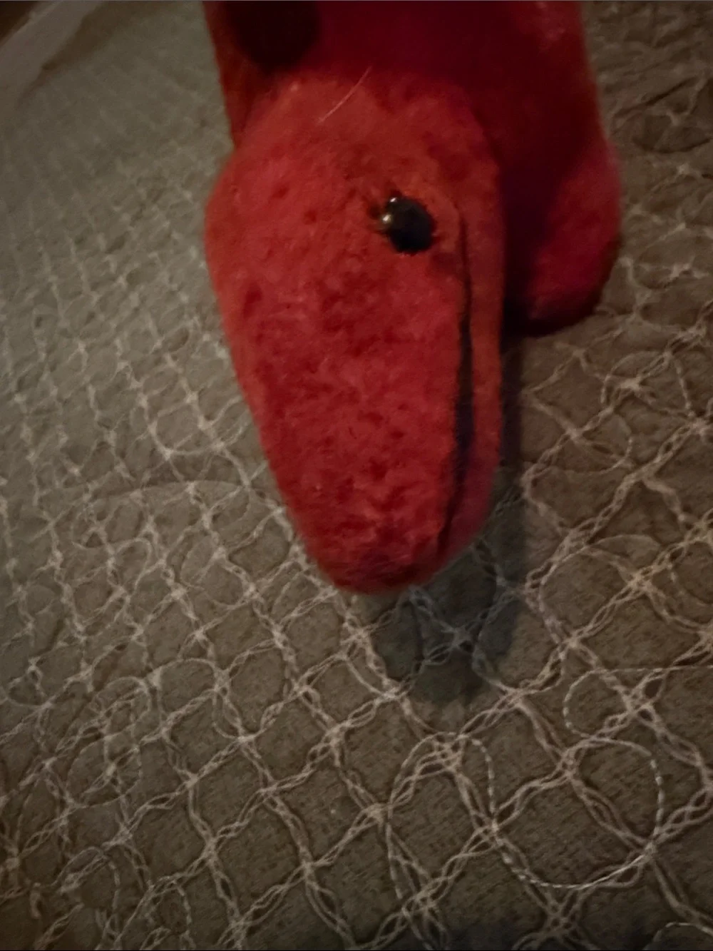 Pierre Cardin Red Plush Stegosaurus Small Pet Toy